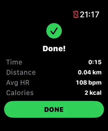 Finish on the watch and the walk lands on your phone
